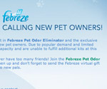 FEBREZE Sign Up 1 of 4